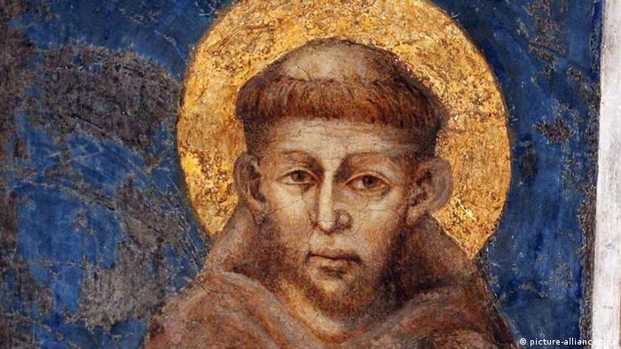 Italian fresco depicting Saint Francis of Assisi