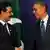 US President Barack Obama (R) with Pakistani Prime Minister Yusuf Raza Gilani