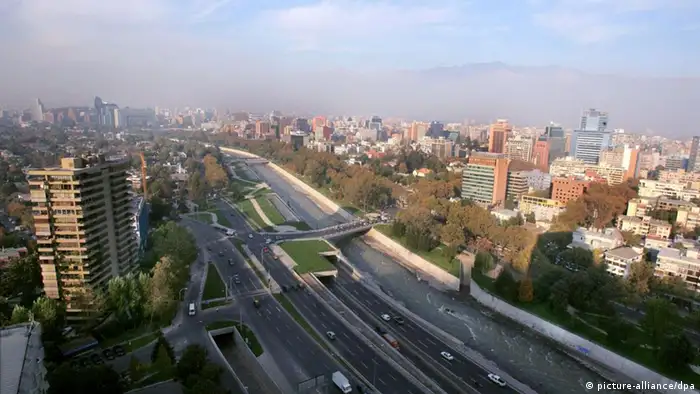 Santiago de Chile Stadtansicht Panorama