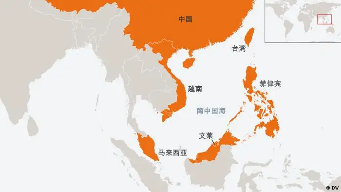 Karte Südchinesisches Meer Chinesisch