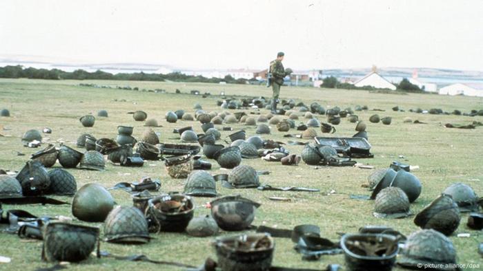 Kapitulation der argentinischen Truppen auf den Falklandinseln 1982