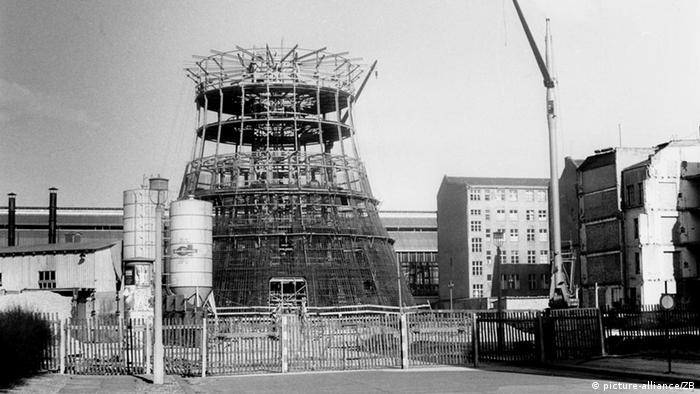 Строительство Берлинской телевизионной башни