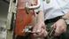 Prison guard shuts door with key Prison guard shuts door with key