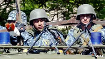 Unruhen in Usbekistan Soldaten