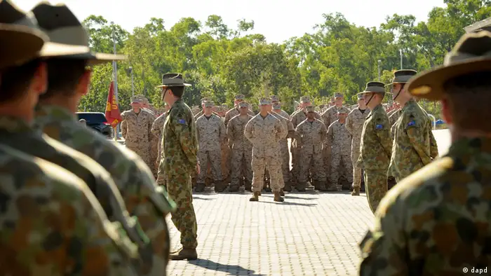Australien 200 US Marines kommen in Darwin an