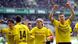 Borussia Dortmund players celebrate Borussia Dortmund players celebrate