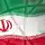 Atom symbol over Iran flag