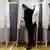 South Korean citizens walks out from a booth to cast their votes for the parliamentary election at a polling station in Seoul, South Korea.