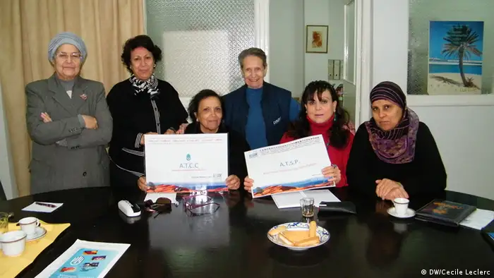Mitglieder vom Verein gegen Krebs in Tunesien (ATCC - Association tunisienne de lutte contre le cancer) Copyright: DW/Cecile Leclerc