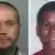 Links das Portrait von George Zimmerman, der wegen Totschlags an dem schwarzen Teenager Trayvon Martin (Re) angeklagt ist.