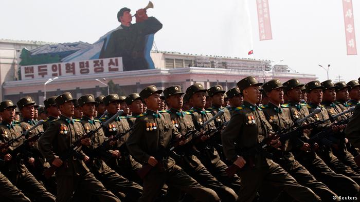 Militärparade in Pjöngjang (Foto: Reuters)