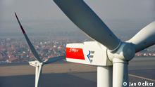 Wind turbine in Clauen, Germany
(Foto: Jan Oelker)
http://www.repower.de)