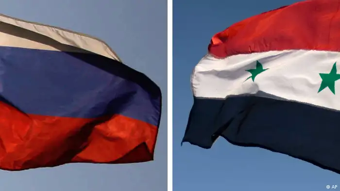 --- Russland Syrien Flaggen