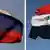 --- Russland Syrien Flaggen