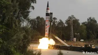 Indien Raketentest Agni V April 19