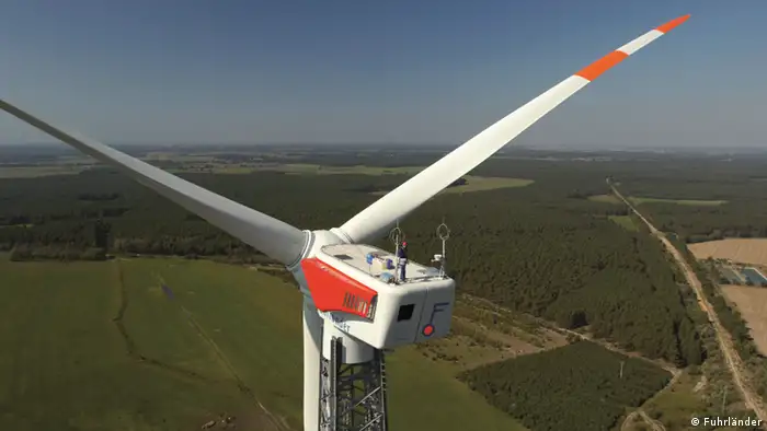 Windanlage in Deutschland von der Firma Fuhrländer