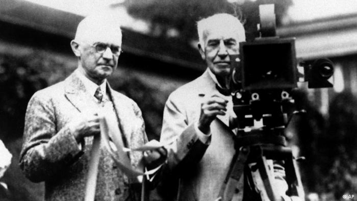 George Eastman and Thomas Edison (AP)