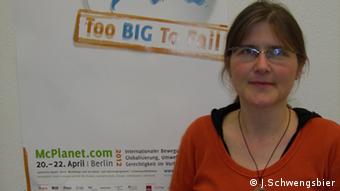 Jutta Sundermann beim McPlanet Kongress in Berlin (Foto: DW)