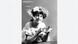 Rauchende Frau schulterfrei mit Blume im Haar ullstein bild Rauchende Frau schulterfrei mit Blume im Haar ullstein bild