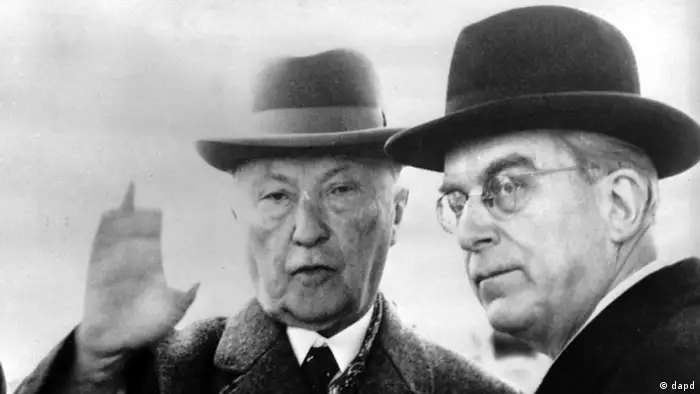 Konrad Adenauer und Hans Globke