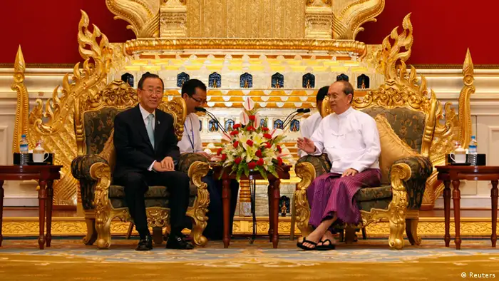 UN-Generalsekretär Ban Ki Moon zu Besuch in Naypyidaw