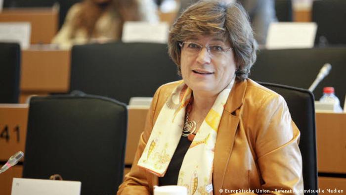 Ana Maria Gomes Mitglied des Europäischen Parlaments beim AFET committee Meeting