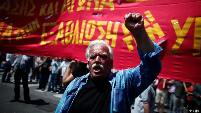Manifestation à l'occasion du 1er mai, à Athènes