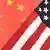 China and USA Flag © Feng Yu #24512850