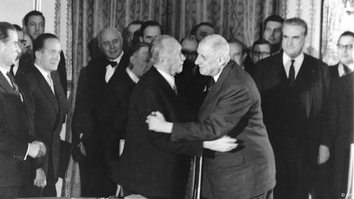 Deutschland Frankreich Konrad Adenauer Charles de Gaulle Elysee Vertrag
