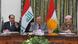 Iraq's Prime Minister Nuri al-Maliki (L), Iraq's President Jalal Talabani (C) and Kurdish President Masoud Barzani (R) meet in Iraq's autonomous Kurdistan region near Sulaimaniya, 260 Km northeast of Baghdad, Iraq on 02 August 2009. Maliki will discuss with the Kurdish officals the bones of contention between the central government and the KRG, including security, the Kurdish peshmerga forces, disputed areas, foreign policy, oil and gas, power sharing and constitutional reforms. EPA/IRAQI GOVERNMENT / HO +++(c) dpa - Report+++ Iraq's Prime Minister Nuri al-Maliki (L), Iraq's President Jalal Talabani (C) and Kurdish President Masoud Barzani (R) meet in Iraq's autonomous Kurdistan region near Sulaimaniya, 260 Km northeast of Baghdad, Iraq on 02 August 2009. Maliki will discuss with the Kurdish officals the bones of contention between the central government and the KRG, including security, the Kurdish peshmerga forces, disputed areas, foreign policy, oil and gas, power sharing and constitutional reforms. EPA/IRAQI GOVERNMENT / HO +++(c) dpa - Report+++