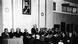 Cabinet Ministers of the new state of Israel are seen on May 14, 1948, at a ceremony at the Tel Aviv Art Museum, marking the creation of the new state. Facing Camera from left are: Baroch Shitrit, Police Commissioner; David Remez, Communications Minister; Fritz Bernstein, Trade, Industry and Suppply; Felix Rosenbluth, Justice; Rabbi Judah Fishman, Commissioner of Jerusalem Area, David Ben Gurion, Premier and Defense Minister speaking; Moshe Shapiro, Director of Immigation; Moshe Shertok, Foreign Affairs; Eliazer Kaplan, Treasurer; Moshe Ben Tov, Public Works and Labor and Aaron Zisling, Agriculture. (ddp images/AP Photo). Cabinet Ministers of the new state of Israel are seen on May 14, 1948, at a ceremony at the Tel Aviv Art Museum, marking the creation of the new state. Facing Camera from left are: Baroch Shitrit, Police Commissioner; David Remez, Communications Minister; Fritz Bernstein, Trade, Industry and Suppply; Felix Rosenbluth, Justice; Rabbi Judah Fishman, Commissioner of Jerusalem Area, David Ben Gurion, Premier and Defense Minister speaking; Moshe Shapiro, Director of Immigation; Moshe Shertok, Foreign Affairs; Eliazer Kaplan, Treasurer; Moshe Ben Tov, Public Works and Labor and Aaron Zisling, Agriculture. (ddp images/AP Photo).