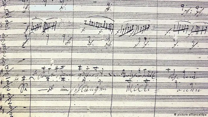 Beethoven Leben in Bildern Musik Ludwig van Beethoven Partitur von der Neunten Sinfonie 