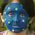 EU-Verfassung Europäische Union Symbolbild geschminktes Mädchen mit den Europa-Sternen im Gesicht