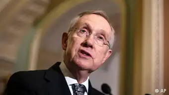 Senate Majority Leader Harry Reid of Nev. speaks during a news conference on Capitol Hill in Washington, Tuesday, May 15, 2012, following a political strategy meeting. (Foto:J. Scott Applewhite/AP/dapd)