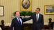 U.S. President Barack Obama (R) shakes hands with French President Francois Hollande as they meet in the Oval Office at the White House in Washington May 18, 2012. (Photo:REUTERS/Eric Feferberg/Pool ) U.S. President Barack Obama (R) shakes hands with French President Francois Hollande as they meet in the Oval Office at the White House in Washington May 18, 2012. (Photo:REUTERS/Eric Feferberg/Pool )