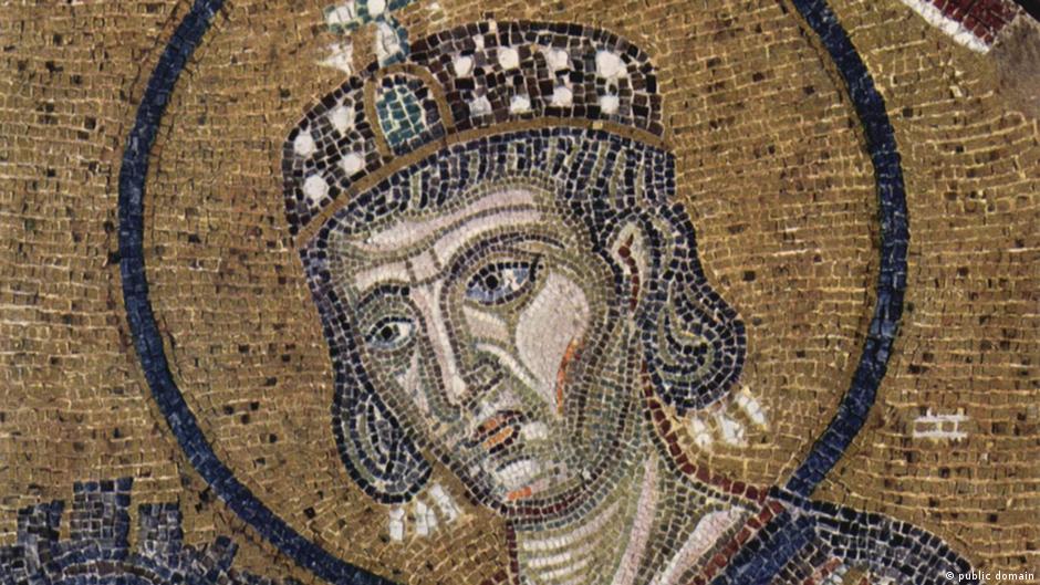 Car Konstantin, mozaik, Aja Sofija u Istanbulu