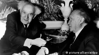 USA Deutschland Israel Geschichte Treffen David Ben-Gurion und Konrad Adenauer