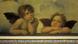 The famous cherubs at the base of Raphael's altar painting, Sistine Madonna. The famous cherubs at the base of Raphael's altar painting, Sistine Madonna.