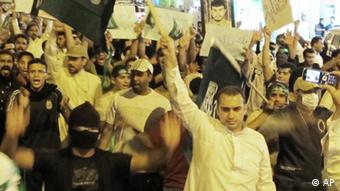 Demonstranten in Saudi Arabien März 2011 Foto: AP