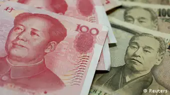 China Japan Währung Yuan Yen