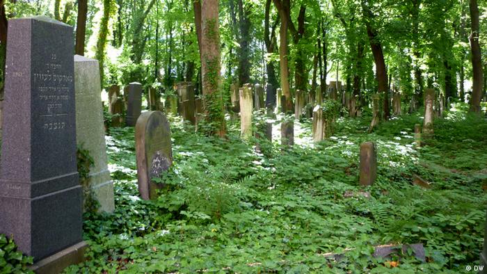 Grabsteine auf dem ältesten erhaltenen jüdischen Friedhof Berlins. Foto: DW/Ricarda Otte