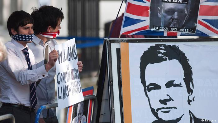 Pro-Assange-Demonstration in London. (Foto: REUTERS/ Ki Price)