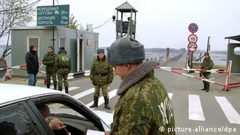 Grenzübergang Checkpoint China Russland