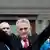 Serbia's new president Tomislav Nikolic gestures as he arrives at the parliament building to take his oath of office in Belgrade May 31, 2012