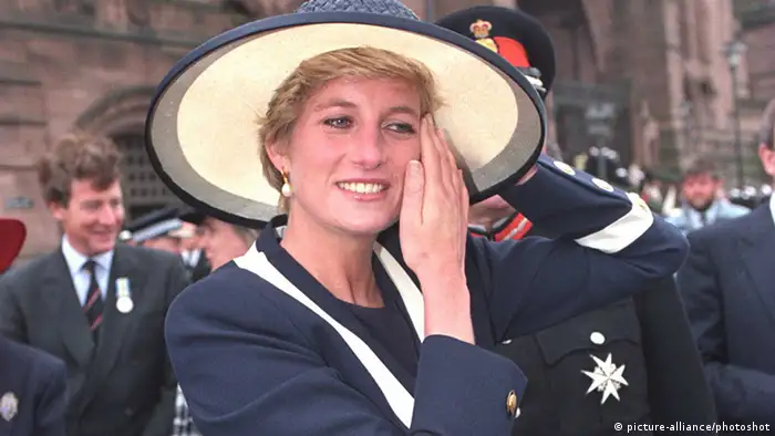 DIANA, PRINCESS OF WALES. Attending a service to commemorate the Battle of the Atlantic- at Liverpool Anglican Cathedral. Date: 30.05.1993 .