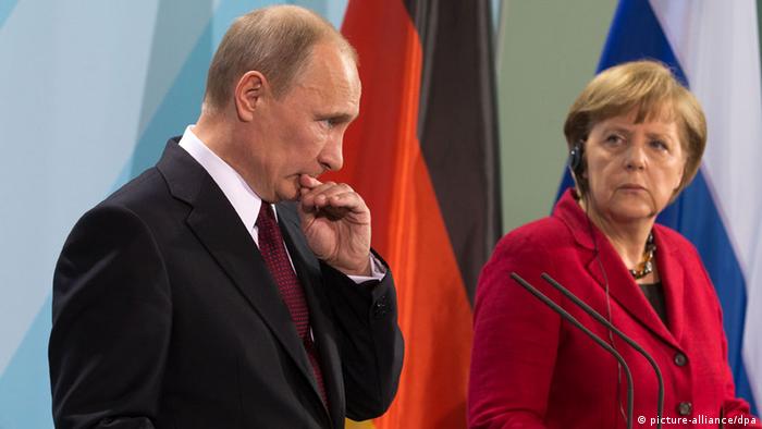 German Chancellor Angela Merkel meets with Russian President Vladimir Putin