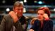 Niedersachsen/ Die neu gewaehlten Parteivorsitzenden der Partei Die Linke, Bernd Riexinger und Katja Kipping, sitzen am Sonntag (03.06.12) beim Bundesparteitag der Partei in der Lokhalle in Goettingen nebeneinander. Riexinger und Kipping wurden am Samstagabend (02.06.12) mit 53, 1 (Riexinger) und 67,1 Prozent (Kipping) der Stimmen gewaehlt. (zu dapd-Text) Foto: Nigel Treblin/dapd Niedersachsen/ Die neu gewaehlten Parteivorsitzenden der Partei Die Linke, Bernd Riexinger und Katja Kipping, sitzen am Sonntag (03.06.12) beim Bundesparteitag der Partei in der Lokhalle in Goettingen nebeneinander. Riexinger und Kipping wurden am Samstagabend (02.06.12) mit 53, 1 (Riexinger) und 67,1 Prozent (Kipping) der Stimmen gewaehlt. (zu dapd-Text) Foto: Nigel Treblin/dapd