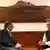 US Secretary of Defense Leon Panetta with Indian Prime Minister Manmohan Singh