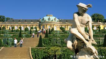 Deutschland Architektur as Schloss Sanssouci in Potsdam