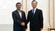 Iran's President Mahmoud Ahmadinejad, left, shakes hands with China's Premier Wen Jiabao prior to a meeting on the sidelines of the Shanghai Cooperation Organization summit at the Great Hall of the People in Beijing on Wednesday, June 6, 2012. (Foto:Ed Jones, Pool/AP/dapd) Iran's President Mahmoud Ahmadinejad, left, shakes hands with China's Premier Wen Jiabao prior to a meeting on the sidelines of the Shanghai Cooperation Organization summit at the Great Hall of the People in Beijing on Wednesday, June 6, 2012. (Foto:Ed Jones, Pool/AP/dapd)